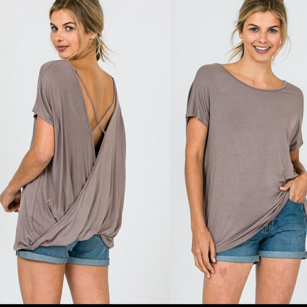 Gorgeous Boutique Caged Back Blouse